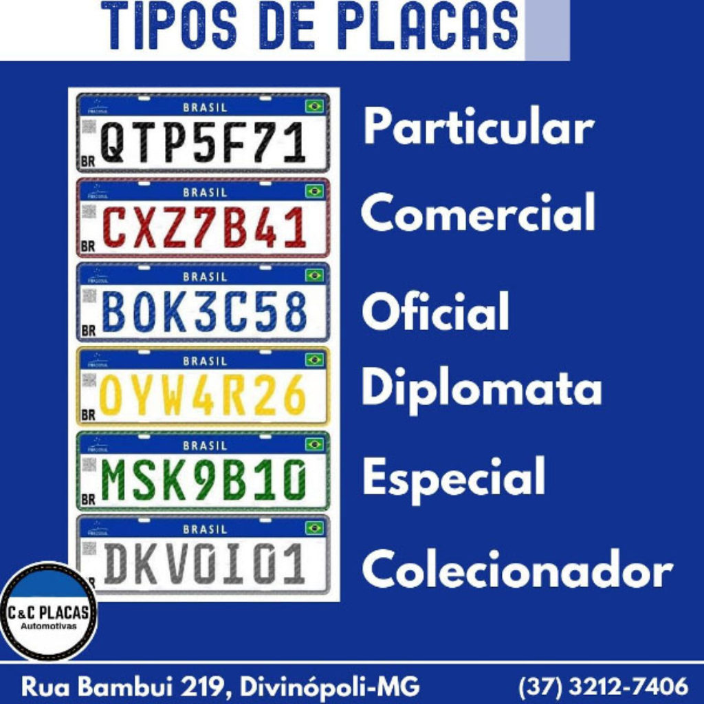 C C Placas Automotivas Fabrica O De Placas Automotivas Menor Pre O